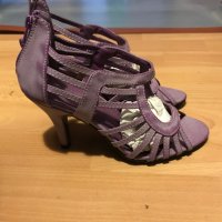 Елегантни дамски обувки 36 номер - лила, снимка 2 - Сандали - 28522438