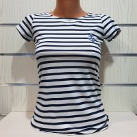 Нова дамска моряшка тениска с малък трансферен печат Котвичка, снимка 3 - Тениски - 27952521