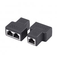 RJ45 LAN Ethernet мрежов женски сплитер конектор адаптер за докинг станции за лаптоп , снимка 3 - Мрежови адаптери - 34551982