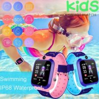 Детски GPS смарт часовник - SIM карта, водоустойчив с вградена камера Q12 B WATCH, снимка 4 - Смарт гривни - 35468201