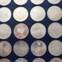 Сребърни немски монети 1951-2000, снимка 9 - Нумизматика и бонистика - 32858323
