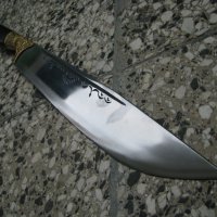 Дълъг ловен нож с кания, снимка 2 - Ножове - 32746249