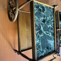 Стара дървена маса количка за сервиране , снимка 4 - Антикварни и старинни предмети - 44922140