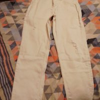 Розова блуза и бели дънки, снимка 2 - Детски панталони и дънки - 43216871