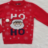 Коледен пуловер 7-8 години, снимка 6 - Детски Блузи и туники - 38312263