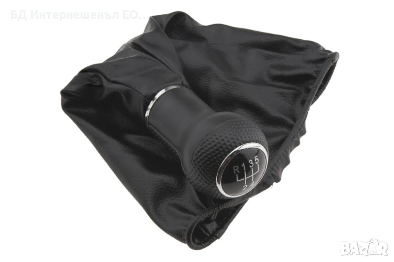 6N0711118B  Топка за скоростен лост с маншон, VW , Lupo, Polo 6N, Черен, снимка 1