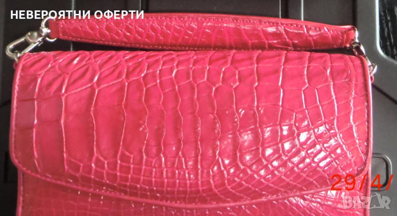 Чанта Портмоне 100 % Крокодилска кожа с Документ за Произход, снимка 1