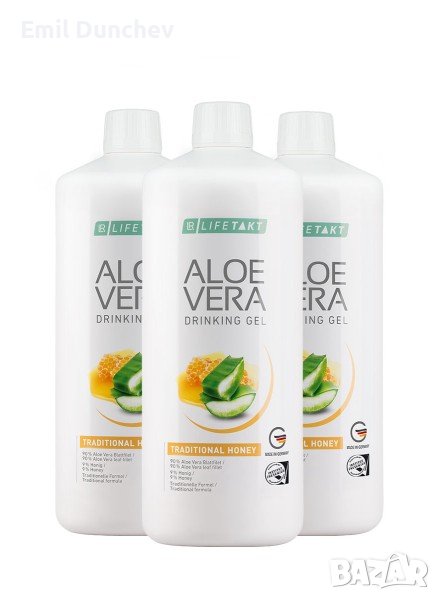 Aloe Vera Гел за пиене „Традиционен с мед“, троен комплект, снимка 1