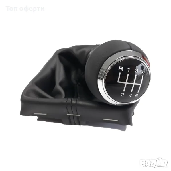 Топка за скоростен лост с маншон съвместима с Audi A4/B8 08-13 с 6 скорости, снимка 1
