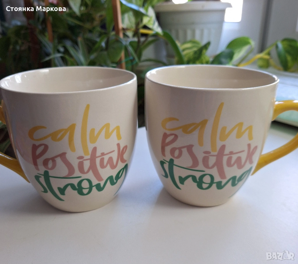 Две големи керамични чаши/купи от Швеция, снимка 1