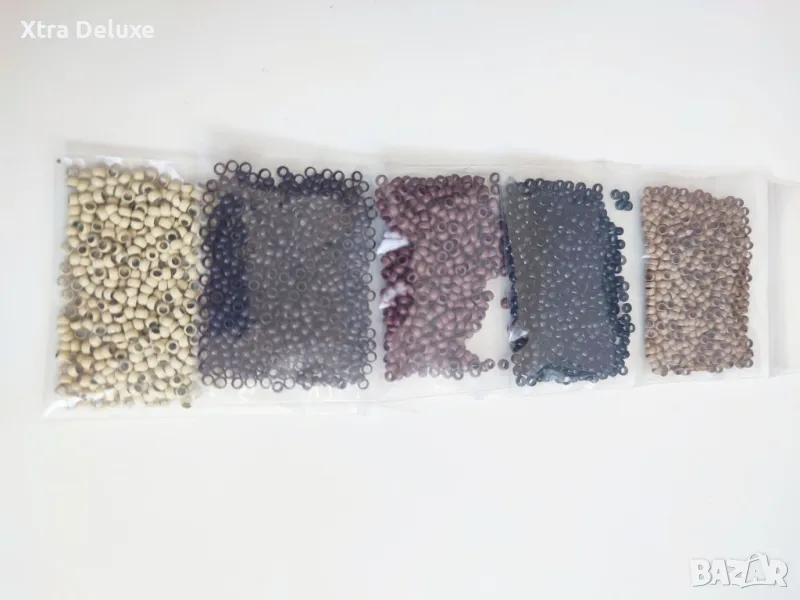 Нано капси за поставяне на коса/екстеншъни, 100бр. , снимка 1