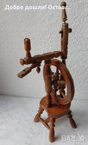 Стари чекръци, Дървен чекрък, дървен инструмент, висящ свещник, огледало, снимка 1