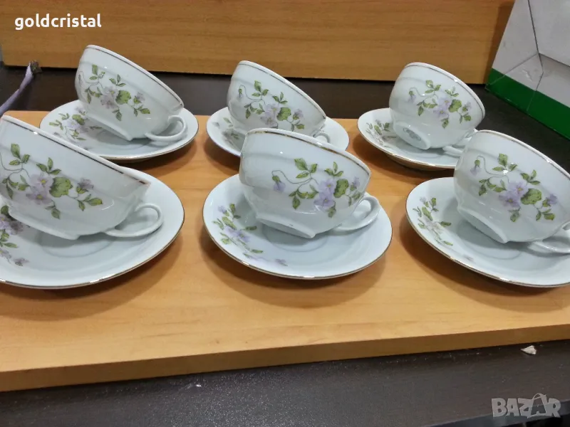 Стар български порцелан чаши за чай, снимка 1