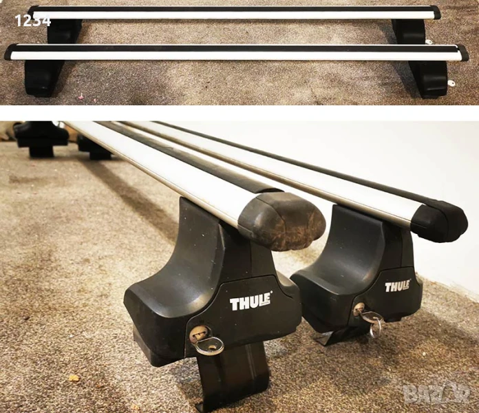 Багажник напречни греди THULE рейки за HONDA Civic 2012-2017, снимка 1