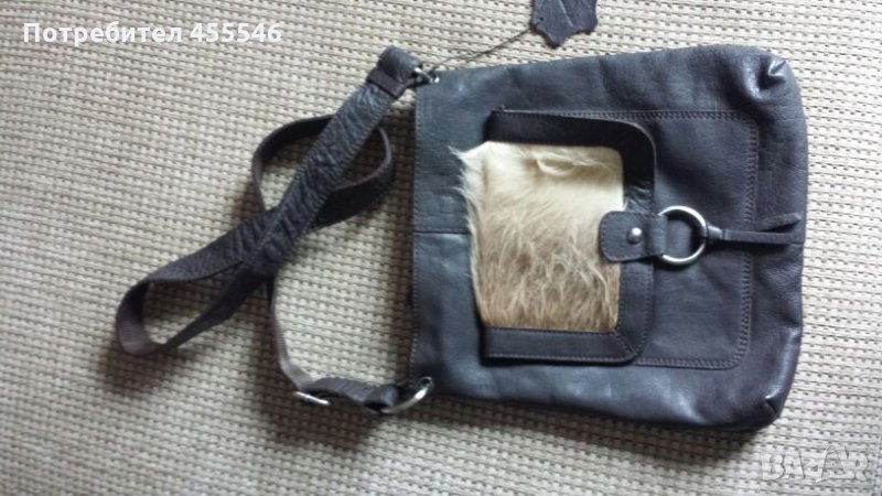 чанта от естествена биволска ръчна изработка тосканска кожа.unisex , снимка 1