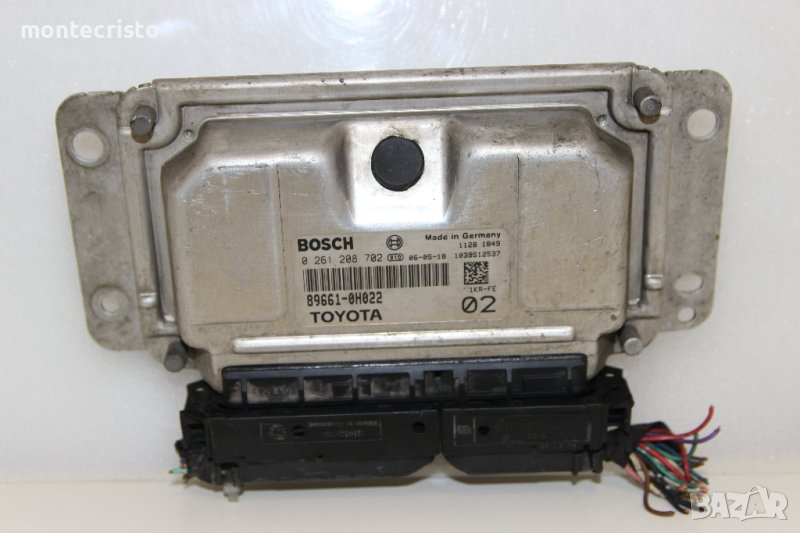 Моторен компютър ECU Toyota Aygo (2005-2012г.) 0261208702 / 0 261 208 702 / 89661-0H022 / 896610H022, снимка 1