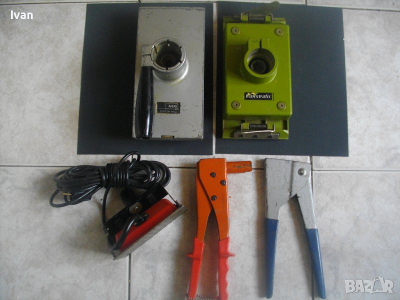 Нитачка Японска Пластмасови Нитове/Англ.Нитачка Поп-нитове/Ел.Чистач Френски/Приставка Виброшлайф, снимка 1