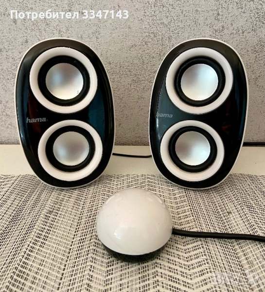 Тонколони За Компютър Hama Little White, снимка 1