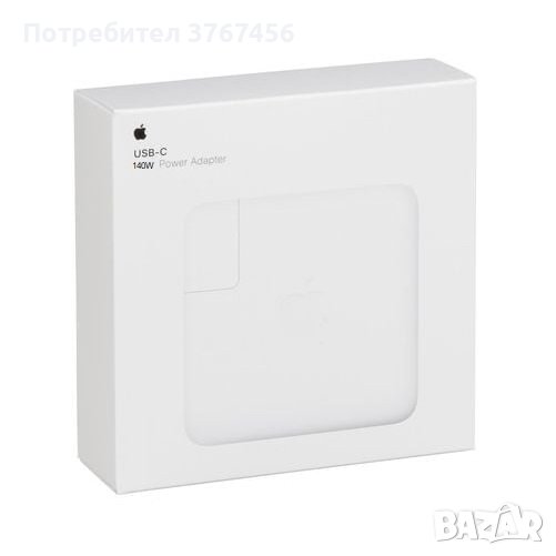 Оригинално Зарядно за MacBook, APPLE 220v Charger USB-C MX0J2ZM/A 140w, Бял, снимка 1