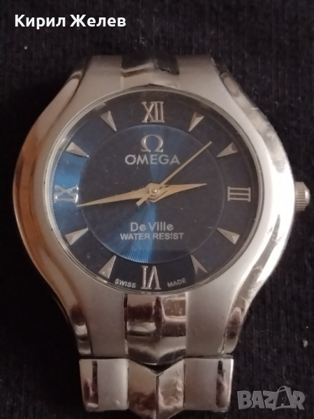 Елегантен мъжки часовник OMEGA DE VILLE WATER RESIST много красив стилен дизайн перфектен - 26837, снимка 1