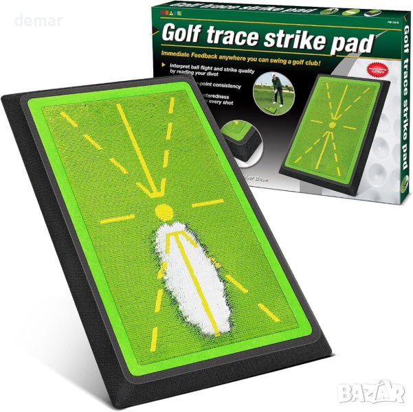 JIMITOP Golf Swing Mat 30х43 см уширена дъска за люлеене на дъска за тренировки по голф на закрито, снимка 1