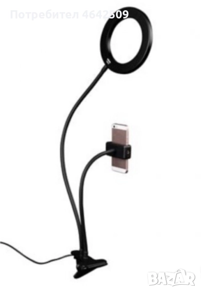 Селфи Ринг Светкавица LED за телефон с дистанционно Тик Ток, снимка 1