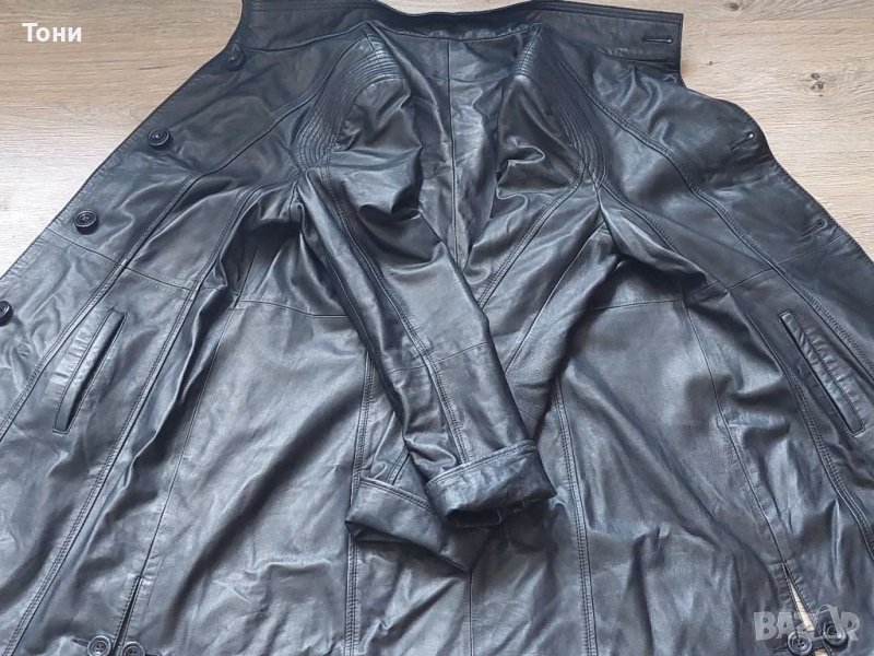 Дълго дамско яке естествена кожа , снимка 1