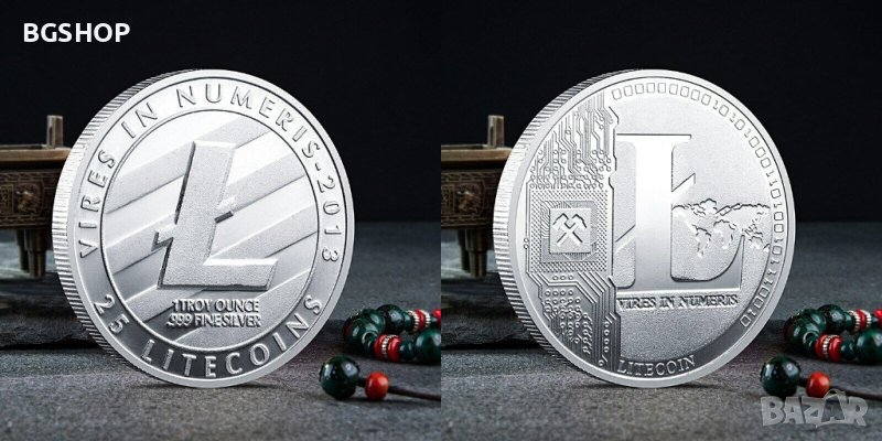 25 Лайткойн монета / 25 Litecoin ( LTC ) - Silver, снимка 1