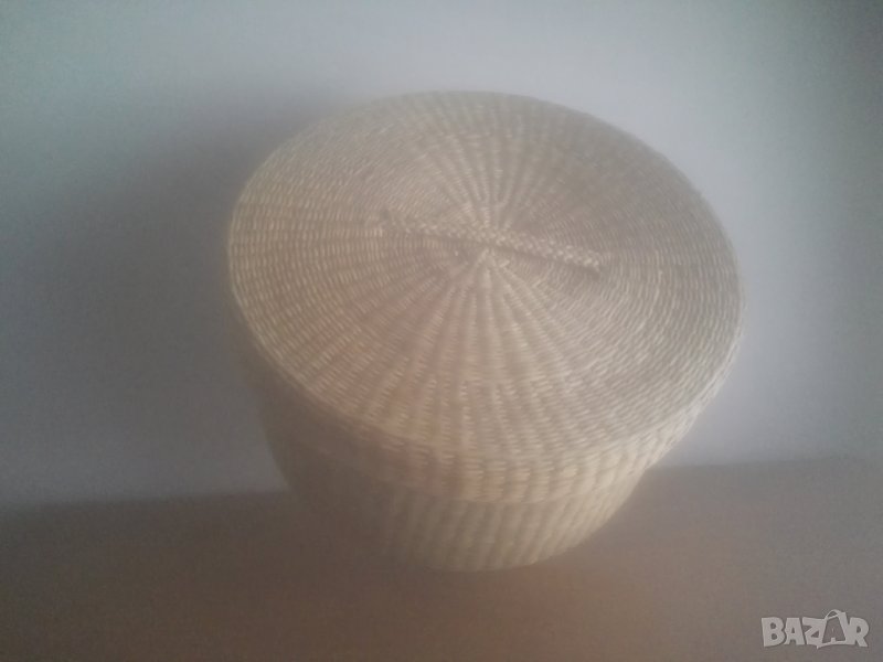 Панер с капак плетен, снимка 1