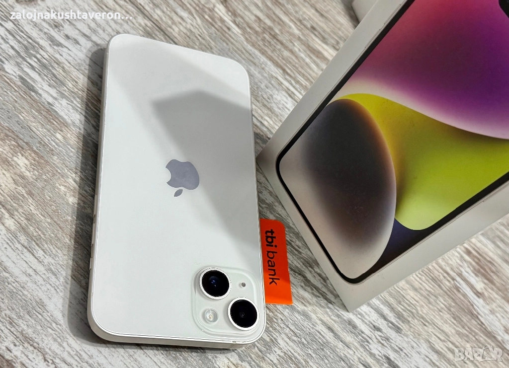  Iphone 14 Plus 256 GB - 100 % Battery Health Чисто Нова Батерия🔋 Отличен White, снимка 1