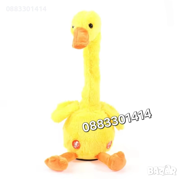 Танцуващо Пате, Пее, Повтаря думи, 30см , снимка 1