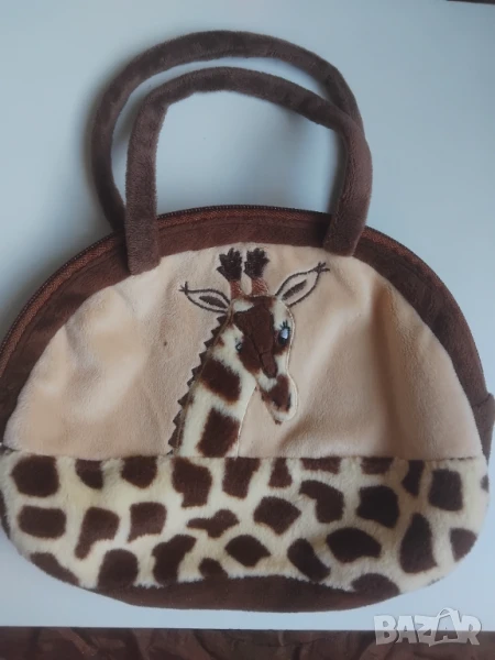 Детска мека плюшена чанта с жирафче, снимка 1
