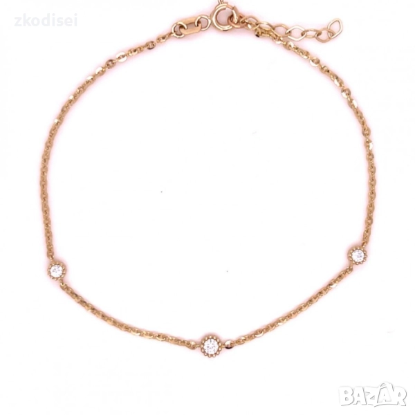 Златна дамска гривна 1,38гр. 19,7см. 14кр. проба:585 модел:33809-3, снимка 1