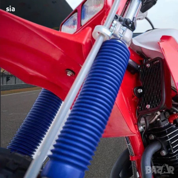 Прахоуловител за мотор, Универсални гумени маншони, син, снимка 1