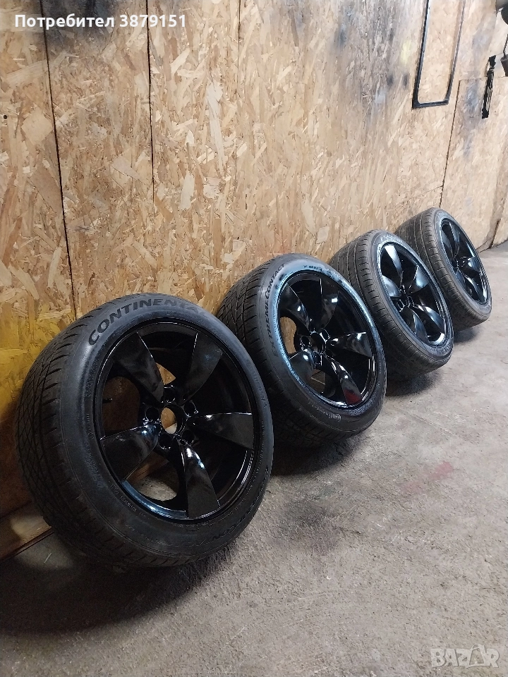 Алуминиеви джанти 5x120 с гуми R17 BMW E60, снимка 1
