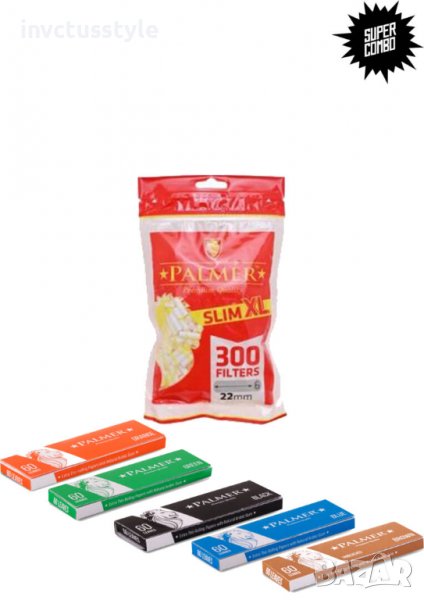 PALMER Combo Pack - Филтри XL + Хартия за цигари, снимка 1