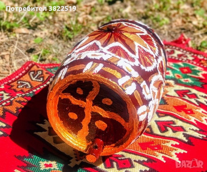 РЕЗБОВАНО БУРЕ ТИП ПАНАГИЯ. В БУРЕТО МОЖЕ ДА СЕ НАЛИВА ВИНО., снимка 1