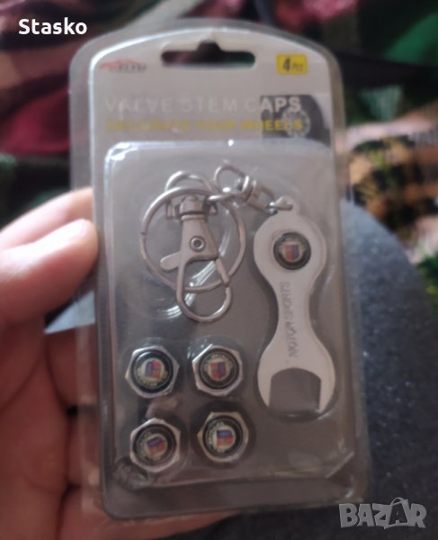 Капачки за вентили + ключе Alpina, снимка 1