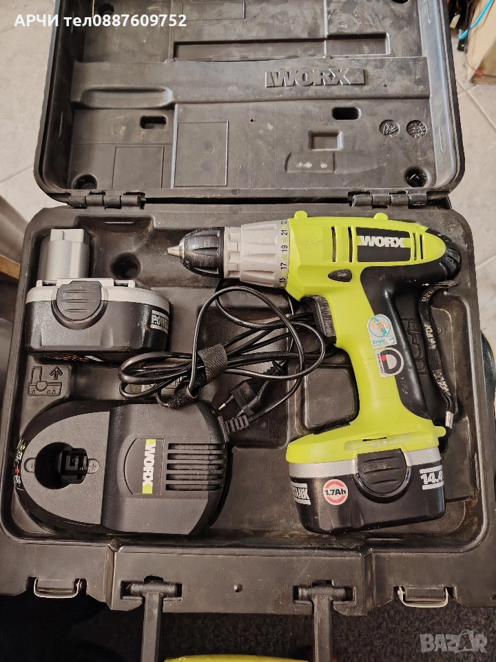 WU 155 Акумулаторен винтоверт 14,4V Ni-Cd 2 x 1,7 WA3155 WA3812, снимка 1