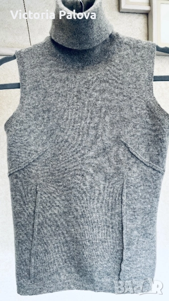 Модерно поло без ръкави STEF IN TIME Италия меринос, снимка 1