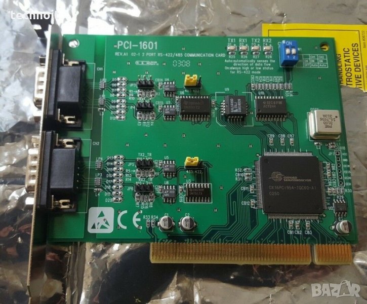 PCI-1601 REV A1 COMMUNICATION CARD (BR2.5B4) ПРОМО!!!, снимка 1