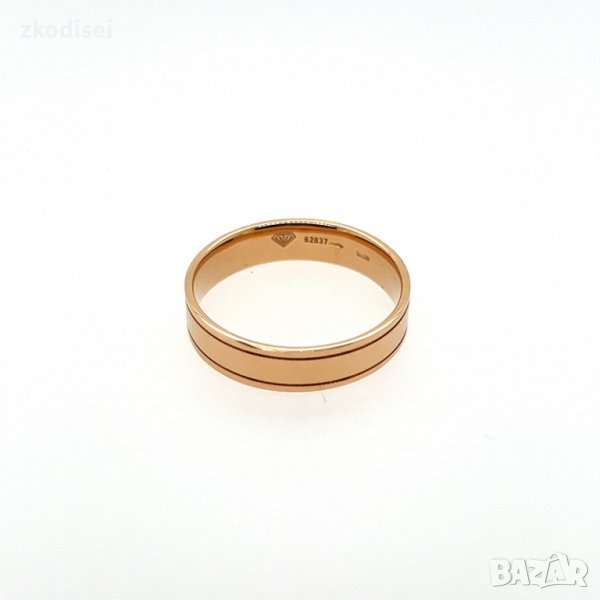 Златен пръстен брачна халка 7,80гр. размер: 74 14кр. проба:585 модел:4520-3, снимка 1
