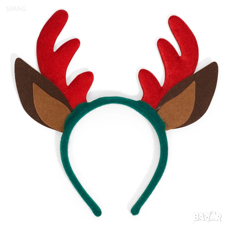 Коледни еленски рога и уши_1109668, снимка 1