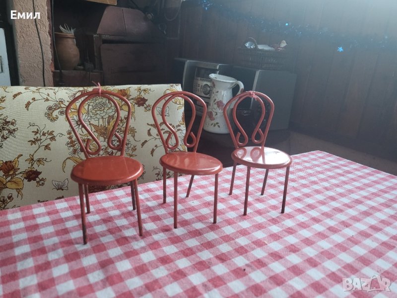 Лот детски метални столчета Царство България , снимка 1