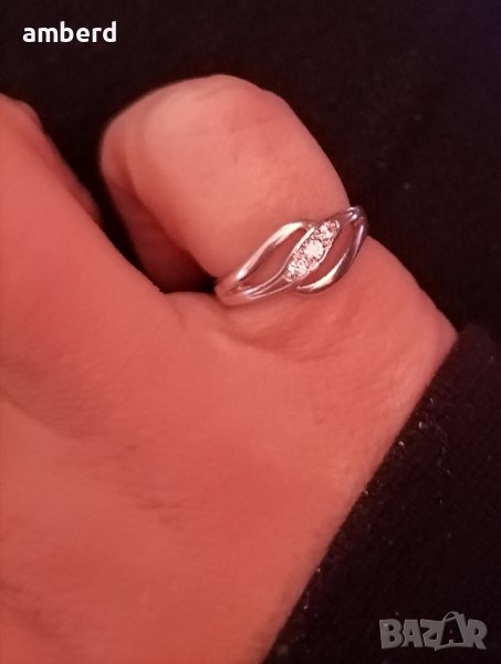 Нежен и елегантен сребърен пръстен - модел KR423, снимка 1