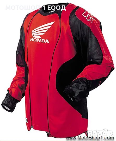 НОВА фланелка FOX Racing HONDA Flexair червена размер S M L мотокрос, снимка 1