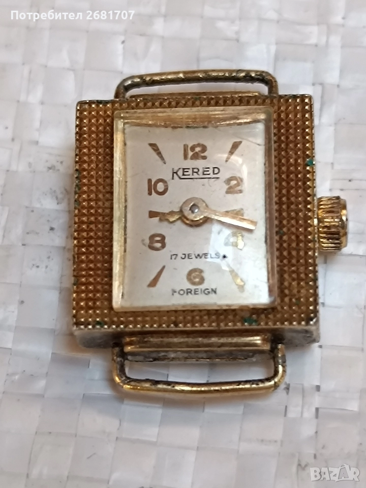 позлатен дамски часовник Kered, снимка 1