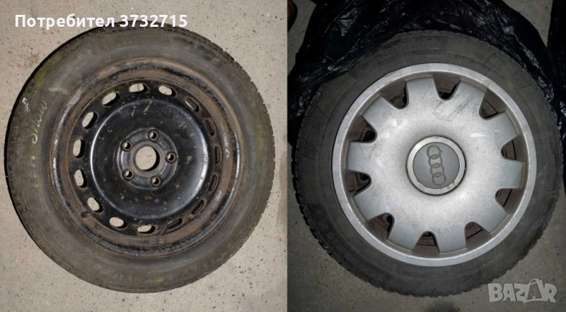 Джанти с гуми 205 55 16 за Ауди, снимка 1