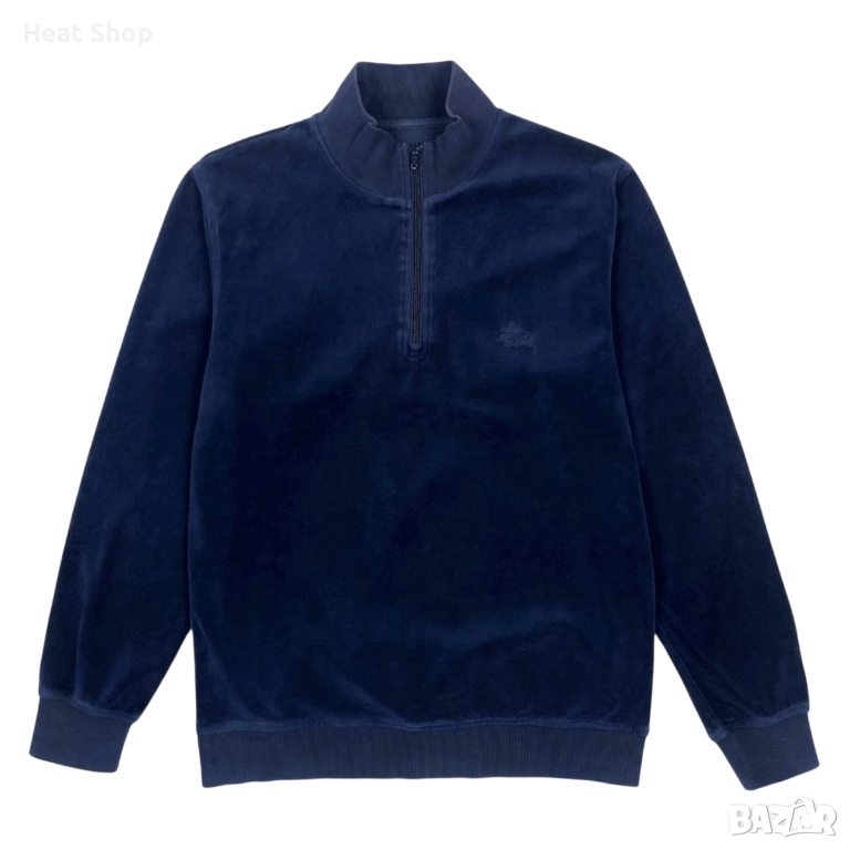 Мъжко яке Rare* Stussy Velvet 1/4 Zip Up Jacket , снимка 1