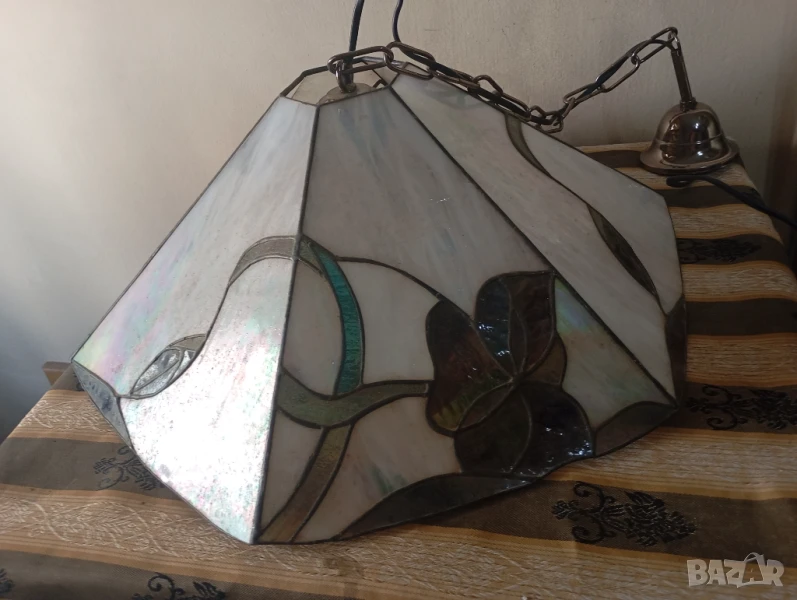 Полилей,лампа за таван тип тифани, снимка 1